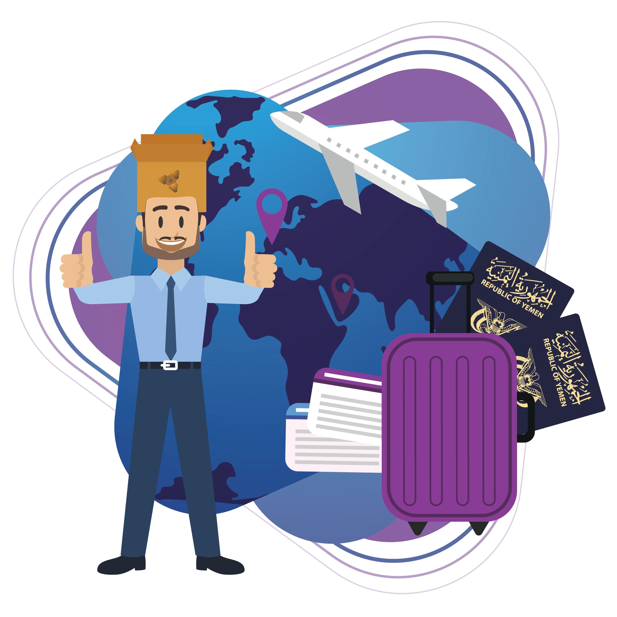  حجز التذاكر والتاشيرات  